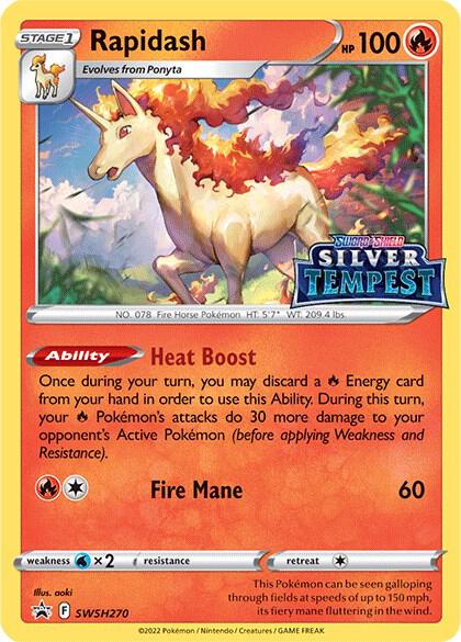 Rapidash SWSH270 (Prerelease) Holofoil SWSH: Sword & Shield Promo Cards Rapidash SWSH270 (Prerelease) Holofoil SWSH: Sword & Shield Promo Cards