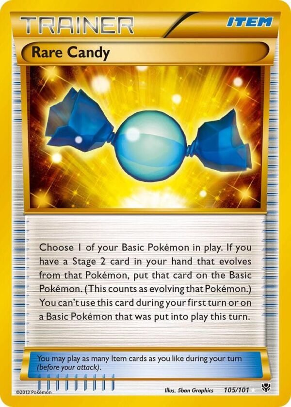 Rare Candy (105 Secret Rare) 105/101 Holofoil Plasma Blast