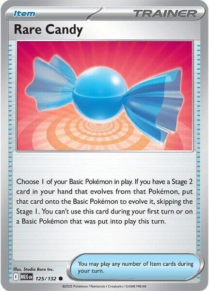 Rare Candy 125/132 Reverse Holofoil ME01: Mega Evolution