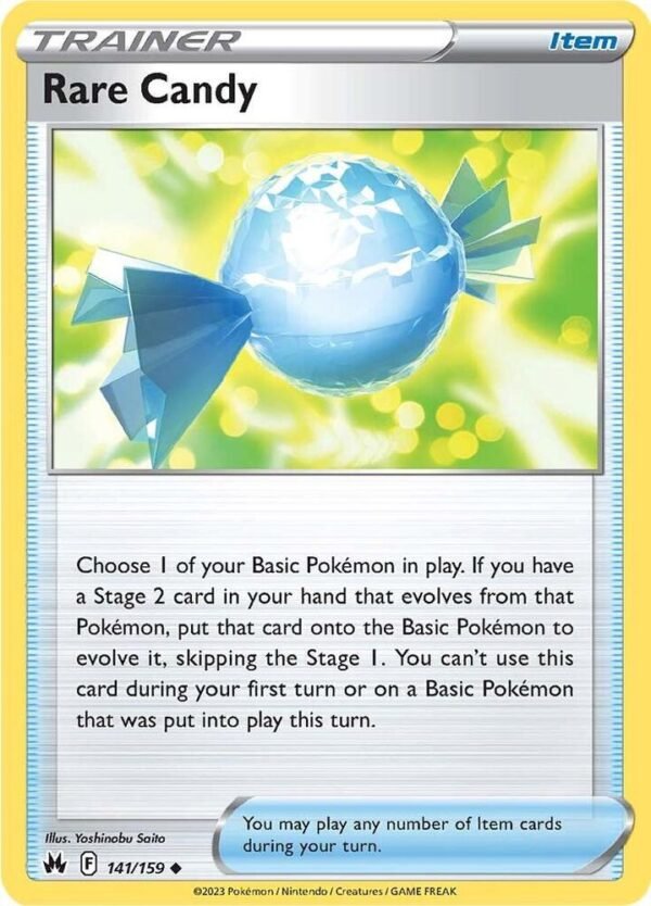 Rare Candy 141/159 Reverse Holofoil Crown Zenith Rare Candy 141/159 Reverse Holofoil Crown Zenith