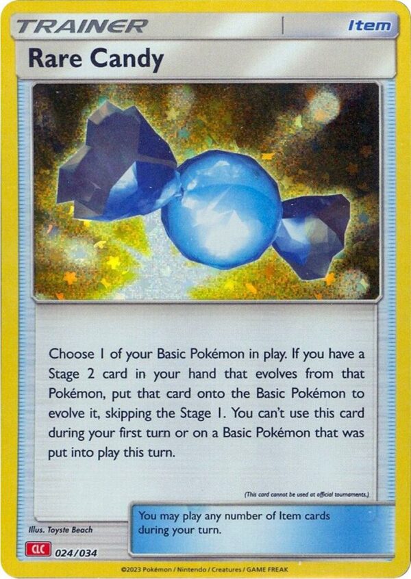 Rare Candy (CLC) 024/034 Holofoil Trading Card Game Classic