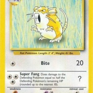 Raticate 040/102 Normal Base Set Raticate 040/102 Normal Base Set