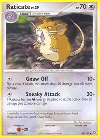 Raticate | 61/132 | Reverse Holofoil | Secret Wonders