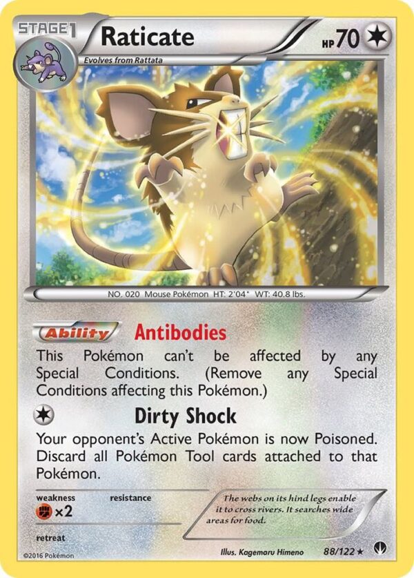 Raticate 88/122 Reverse Holofoil XY – BREAKpoint