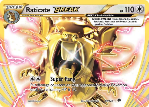 Raticate BREAK 89/122 Holofoil XY – BREAKpoint Raticate BREAK 89/122 Holofoil XY – BREAKpoint