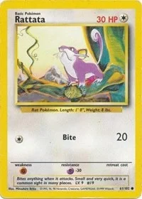 Rattata | 061/102 | Normal | Base Set Rattata | 061/102 | Normal | Base Set