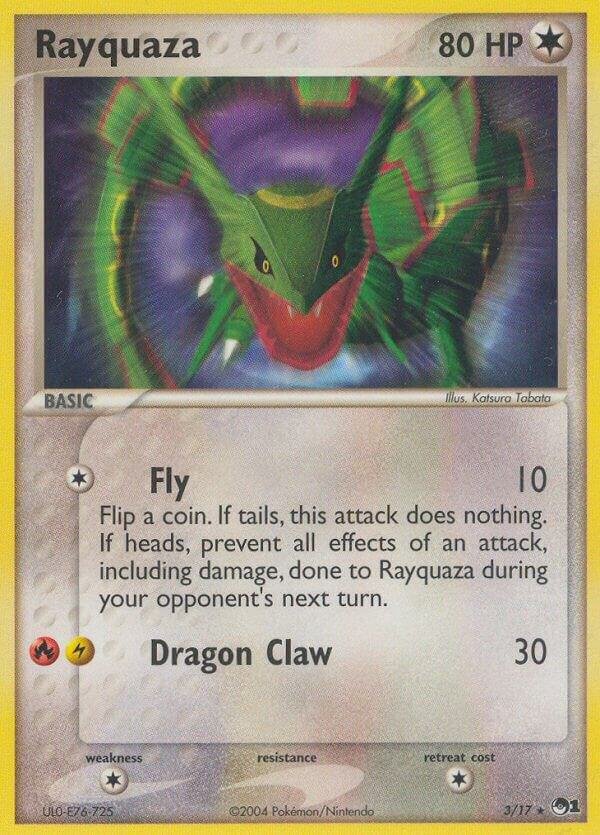 Rayquaza 003/017 Holofoil POP Series 1 Rayquaza 003/017 Holofoil POP Series 1