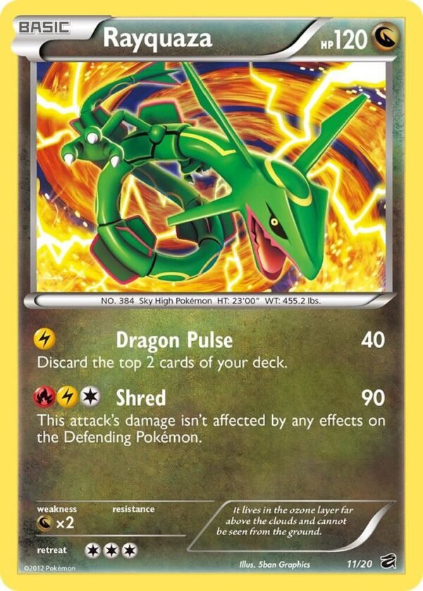 Rayquaza 11/20 Holofoil Dragon Vault Rayquaza 11/20 Holofoil Dragon Vault