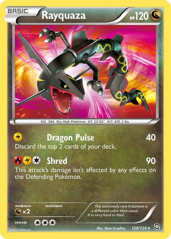 Rayquaza 128/124 Holofoil Dragons Exalted Rayquaza 128/124 Holofoil Dragons Exalted