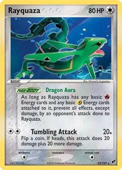 Rayquaza 22/107 022/107 Holofoil Deck Exclusives Rayquaza 22/107 022/107 Holofoil Deck Exclusives