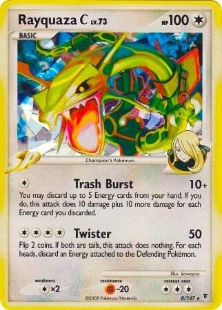 Rayquaza C 8/147 (Cracked Ice) 008/147 Holofoil Miscellaneous Cards & Products