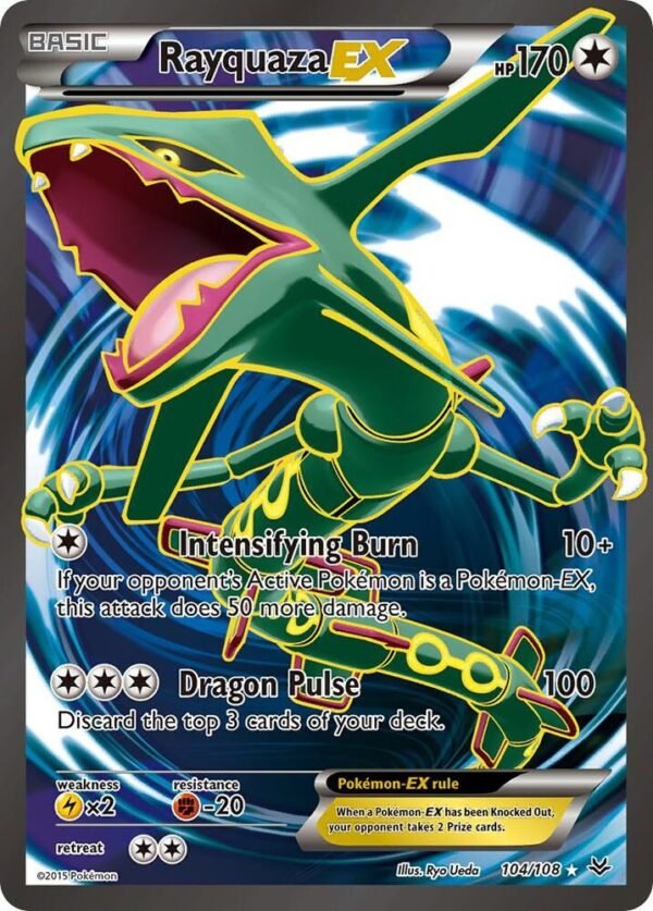 Rayquaza EX (104 Full Art) 104/108 Holofoil XY – Roaring Skies Rayquaza EX (104 Full Art) 104/108 Holofoil XY – Roaring Skies