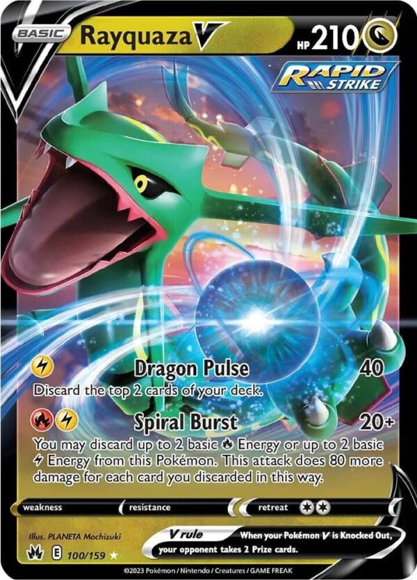 Rayquaza V 100/159 Holofoil Crown Zenith Rayquaza V 100/159 Holofoil Crown Zenith