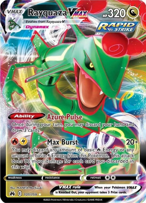 Rayquaza VMAX (101) 101/159 Holofoil Crown Zenith