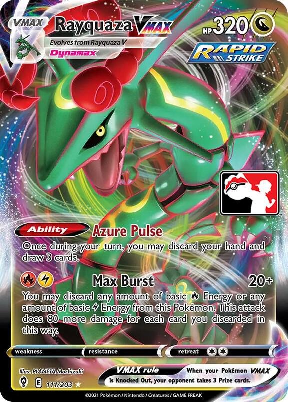 Rayquaza VMAX 111/203 Holofoil Prize Pack Series Cards Rayquaza VMAX 111/203 Holofoil Prize Pack Series Cards