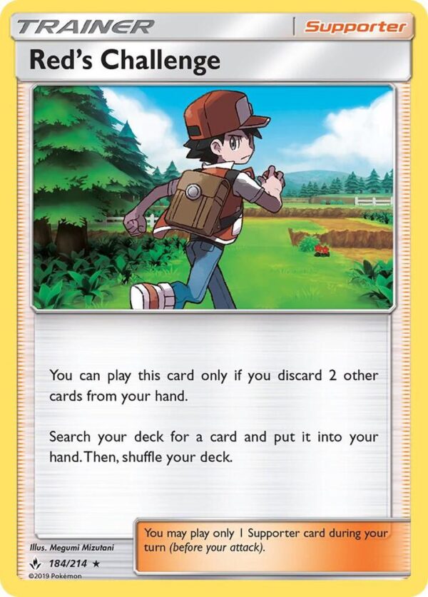 Red’s Challenge 184/214 Holofoil SM – Unbroken Bonds Red’s Challenge 184/214 Holofoil SM – Unbroken Bonds