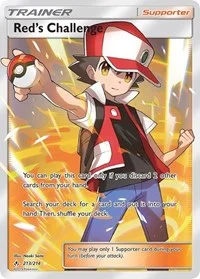 Red's Challenge (Full Art) | 213/214 | Holofoil | SM - Unbroken Bonds