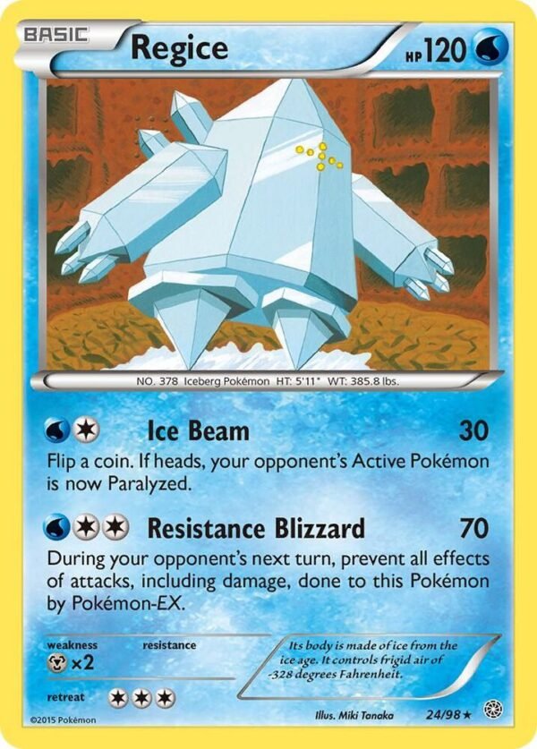 Regice 24/98 Reverse Holofoil XY – Ancient Origins