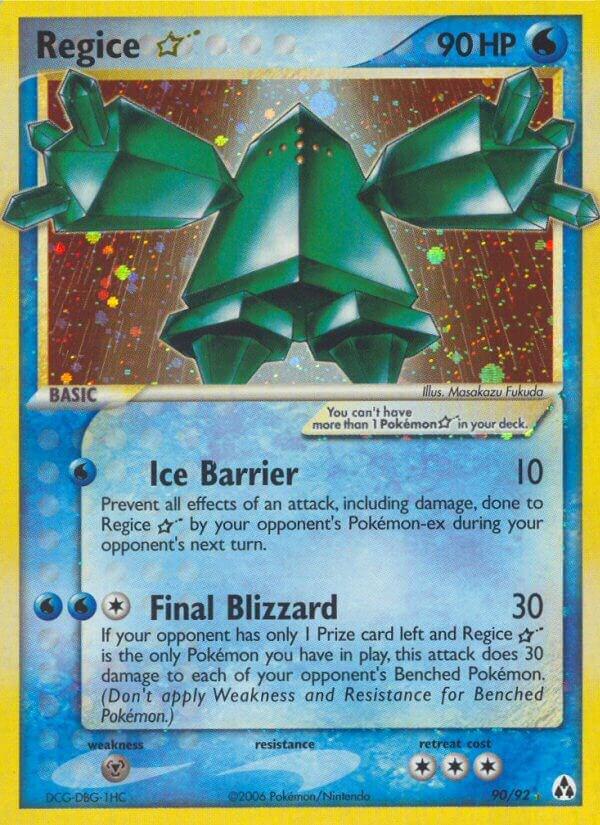 Regice Star 90/92 Holofoil Legend Maker Regice Star 90/92 Holofoil Legend Maker