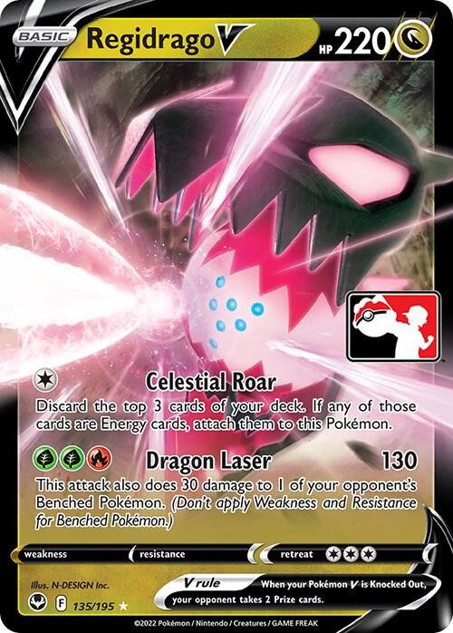 Regidrago V 135/195 Holofoil Prize Pack Series Cards