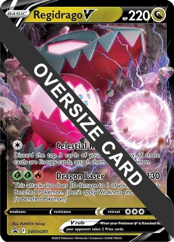 Regidrago V SWSH281 Holofoil Jumbo Cards