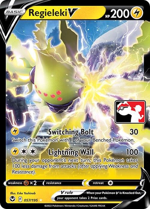 Regieleki V 057/195 Holofoil Prize Pack Series Cards Regieleki V 057/195 Holofoil Prize Pack Series Cards