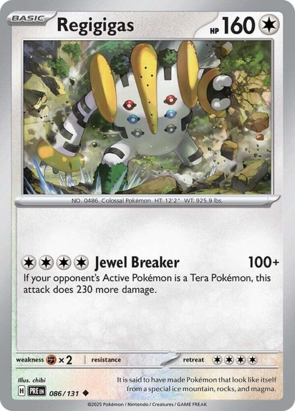 Regigigas 086/131 Normal SV: Prismatic Evolutions