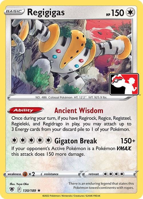 Regigigas 130/189 Normal Prize Pack Series Cards