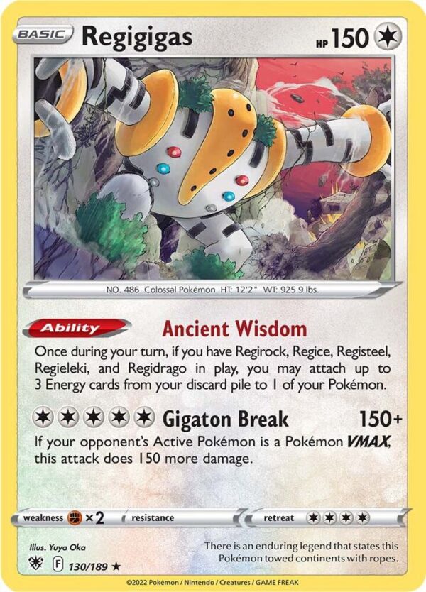 Regigigas 130/189 Reverse Holofoil SWSH10: Astral Radiance