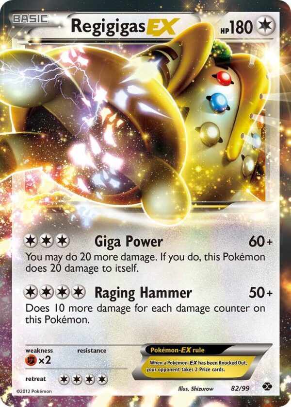 Regigigas EX 82/99 Holofoil Next Destinies Regigigas EX 82/99 Holofoil Next Destinies