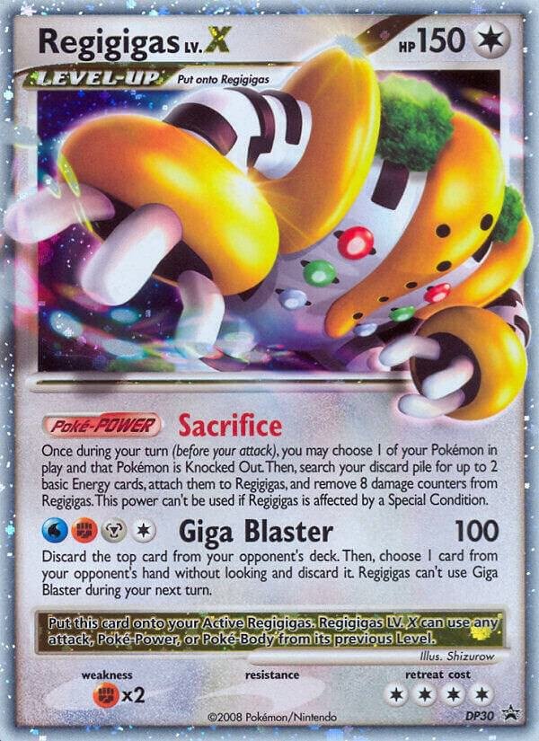Regigigas LV.X DP30 Holofoil Diamond and Pearl Promos