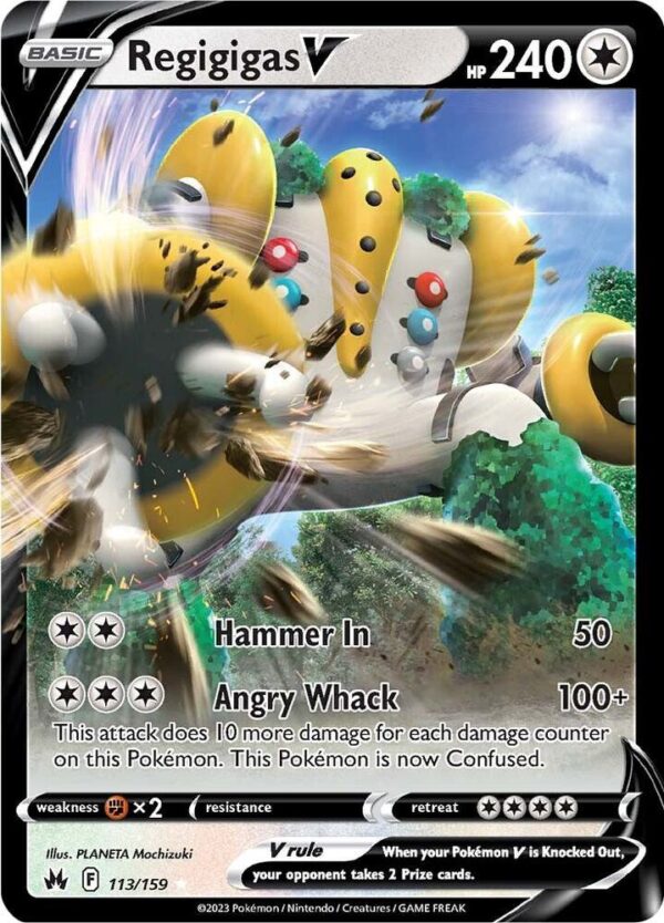Regigigas V 113/159 Holofoil Crown Zenith