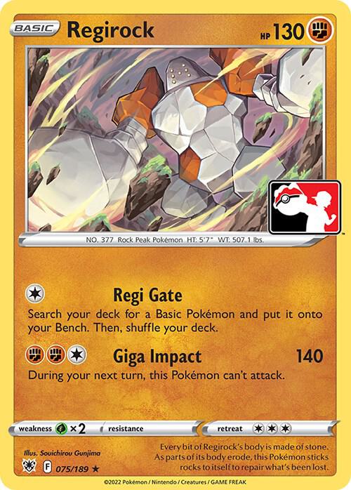 Regirock 075/189 Normal Prize Pack Series Cards