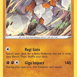 Regirock 075/189 Reverse Holofoil SWSH10: Astral Radiance
