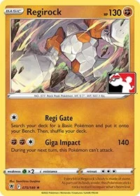 Regirock | 075/189 | Normal | Prize Pack Series Cards