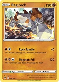 Regirock | 089/185 | Reverse Holofoil | SWSH04: Vivid Voltage