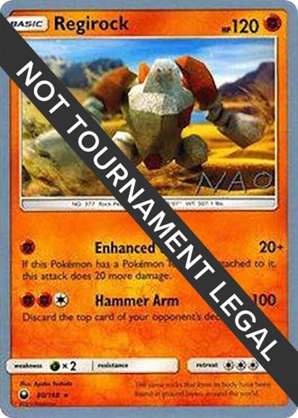 Regirock 2018 (Naohito Inoue) 80/168 Normal World Championship Decks Regirock 2018 (Naohito Inoue) 80/168 Normal World Championship Decks