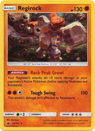Regirock 53/111 (Cosmos Holo) Holofoil SM Promos