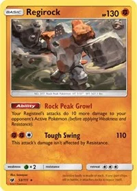Regirock | 53/111 | Normal | SM - Crimson Invasion