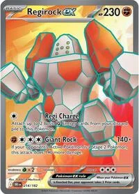 Regirock ex | 214/182 | Holofoil | SV10: Destined Rivals