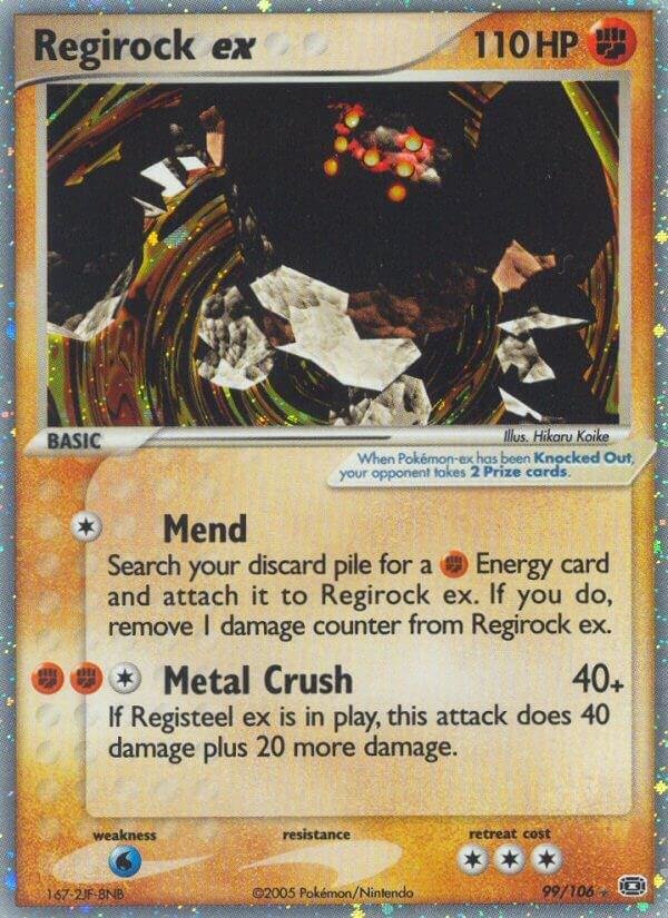 Regirock ex 99/106 Holofoil Emerald
