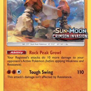 Regirock SM74 (Prerelease) Holofoil SM Promos Regirock SM74 (Prerelease) Holofoil SM Promos