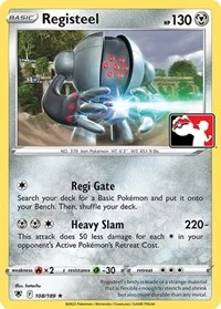 Registeel | 108/189 | Normal | Prize Pack Series Cards Registeel | 108/189 | Normal | Prize Pack Series Cards