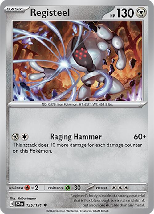 Registeel 125/191 Normal SV08: Surging Sparks