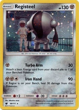 Registeel 68/111 (Cosmos Holo) Holofoil SM Promos Registeel 68/111 (Cosmos Holo) Holofoil SM Promos