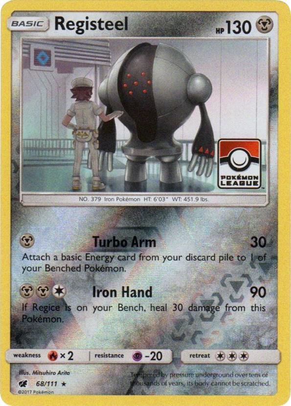 Registeel 68/111 (Pokemon League) 068/111 Reverse Holofoil League & Championship Cards Registeel 68/111 (Pokemon League) 068/111 Reverse Holofoil League & Championship Cards