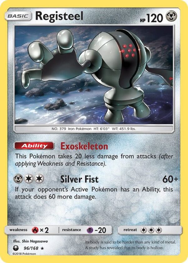 Registeel 96/168 Reverse Holofoil SM – Celestial Storm Registeel 96/168 Reverse Holofoil SM – Celestial Storm