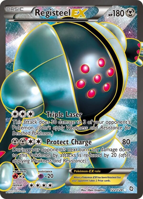 Registeel EX (122 Full Art) 122/124 Holofoil Dragons Exalted