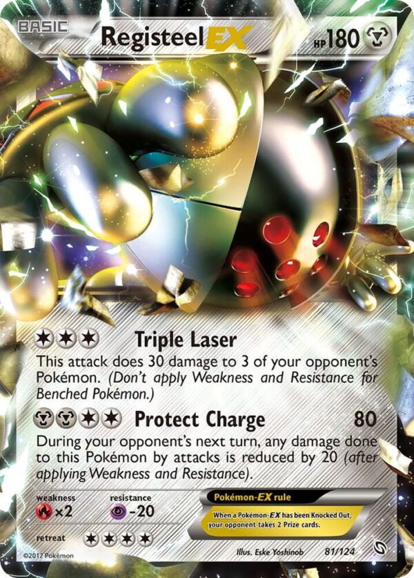 Registeel EX 81/124 Holofoil Dragons Exalted
