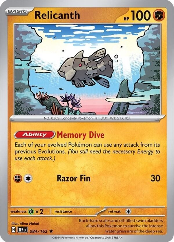 Relicanth 084/162 Normal Deck Exclusives